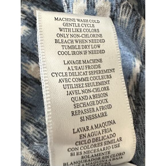 BCBGMaxazria Small dress knot twist bodice sheath cap sleeve aztec print - Picture 6 of 6